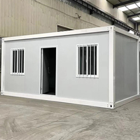 Maisons conteneurs portables préfabriquées modulaires chinoises économiques de 20 pieds, étanches et en kit