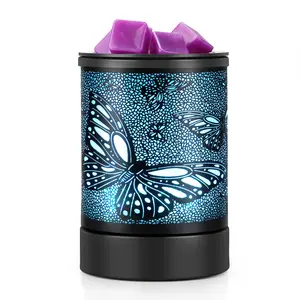 New Factory Metal Design Butterfly Candle Warmer Electric Wax Warmer For Wax Melts