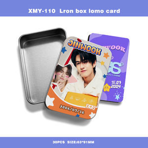 Enlace Total |   Caja de Metal Kpop con 30 Tarjetas Lomo Impresas en Alta Definición, Diseño de Autobús Tailandés BUS 4EVE Love Sick, Manualidades en Papel - Product Image 3