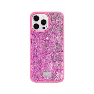 Custodia di Lusso per iPhone 12/12 Pro con Diamanti in Rilievo e Glitter - Product Image 1