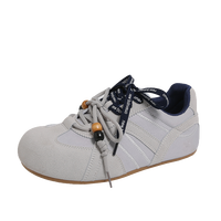 Chaussures de marche compensées rétro multicolores pour femmes, en daim respirant, idéales pour l'hiver – Vente en gros personnalisée