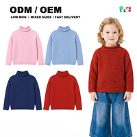 Pull en coton biologique 100 % personnalisé pour enfants, col roulé, boutique, vêtements d'hiver chauds pour tout-petits, pull à col roulé pour enfants