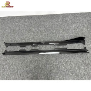 Jupes latérales de style PT en fibre de carbone effet mouillé pour Mercedes Benz AMG GT GTC GTS 2014-2018, kits carrosserie carbone, pièces automobiles - Product Image 4