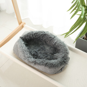 Neues Design Plüsch Haustier Matte Hunde bett 2 In 1 Winter Warm Square Haustier Bett für Hund und Katze - Product Image 1