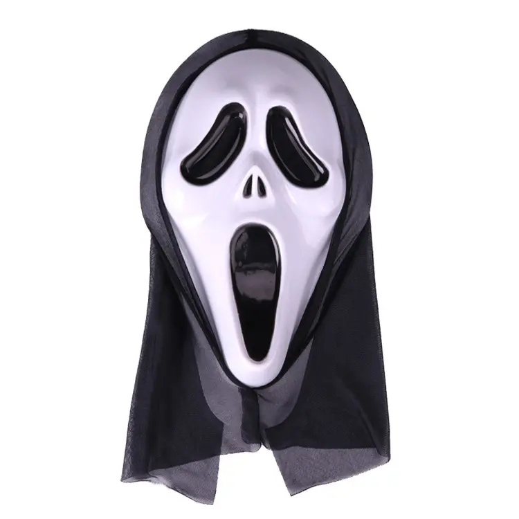 Wholesale Halloween Scary Panic Scream Full Face Cosplay Party Halloween Masks With Scarf