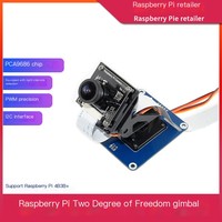 Carte d'extension de cardan à deux degrés de liberté pour Raspberry Pi 4B/3B+, avec servo-cardan pour caméra