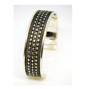 2024 3mm Thickness <b>Silver</b> <b>Bracelets</b> South Carolina luxury feel jewelr Flat Hammered Jewelry Embosses Casting <b>Cuff</b> Jewelry - Product Image 1