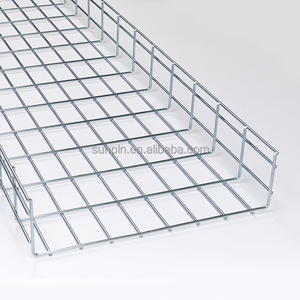 Cross Clip <strong>Wire</strong> Mesh Cable Tray Stainless Steel 304 316 Basket Cable Tray Under <strong>Desk</strong> Cable <strong>Management</strong> - Product Image 5