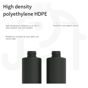 Matte Black Plastic <strong>Squeeze</strong> Shampoo <strong>Bottle</strong> 200ml/250ml/300ml Empty Cylinder with Disc Top Cap for Skin Care Serum and Lotion - Product Image 5