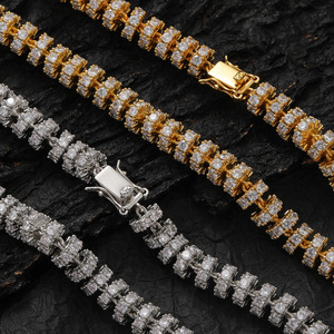 8Mm Circle Tennis Necklace Men's and Women's Personalized Necklace, Hip Hop Full of Zirconium Tanjing Fashion Lijing Necklace - Product Image 2