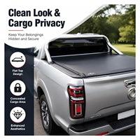 Couverture de benne arrière pour pick-up Great Wall GWM POER KINGKONG, rideau enroulable en aluminium épaissi, coulissant et escamotable