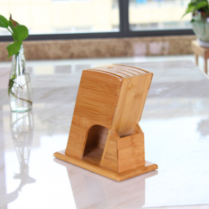 Porte-couteaux en bambou de montagne, design simple, support de rangement multifonctionnel pour couteaux de cuisine - Product Image 2