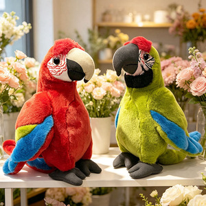 Peluche Pappagallo Macaw Fenicottero, Giocattolo da Compagnia per Bambini, Regalo in Poliestere e Cotone PP - Product Image 3