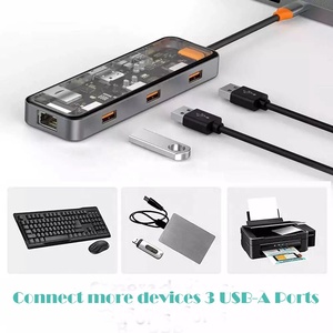Hub USB C avec port HDMI <span class=keywords><strong>4K</strong></span> Ethernet 100W PD Ports USB 3.0 1 port USB 2.0 <span class=keywords><strong>Lecteur</strong></span> de carte SD/TF .. - Product Image 6