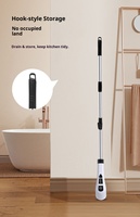 Nettoyeur rotatif électrique multifonctionnel pour la maison avec long manche et brosse éponge remplaçable pour le nettoyage domestique