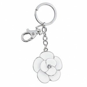 White Flower Key Chain Elegant Design <b>Box</b> Not Included - Product Image 2