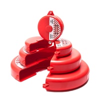 Dispositifs de verrouillage de vanne à opercule conformes aux normes de sécurité, en plastique ABS technique, avec 2 clés pour volant de 80 mm de diamètre, pour M-H01