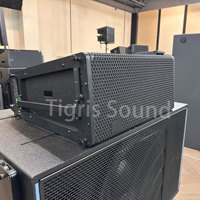 Haut-parleur compact linéaire à double aimant néodyme de 9 pouces Leopard Active Wooden 2000W pour événements et concerts en location