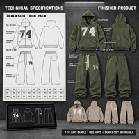 Ensemble sweat-shirt et pantalon de jogging personnalisés OEM avec impression graphique, taille plus, jogging délavé à l'acide, streetwear pour hommes