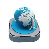 Janelove Creative 3D Earth Panorama Calendrier de bureau déchiré à la main Papier à notes gravé Cadeau d'affaires pour la décoration intérieure Noël/Nouvel An