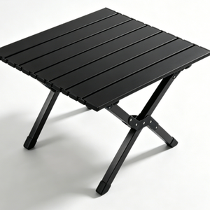 Meja Lipat <span class=keywords><strong>Camping</strong></span> Ringkas Desain X Bahan Baja Karbon Tinggi Kapasitas 50kg Dilengkapi Tas Pembawa Kaki Anti Selip Perlengkapan BBQ Outdoor - Product Image 2