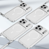 Coque de téléphone magnétique pour iPhone 18 17 16 15 Pro Max, anti-chute, compatible avec la charge sans fil, coque de téléphone au toucher agréable