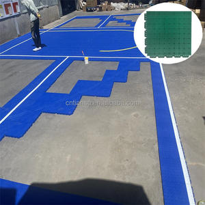 Baldosas deportivas y de fitness portátiles entrelazadas de alta calidad para canchas de baloncesto y tenis hechas de plástico duradero - Product Image 3