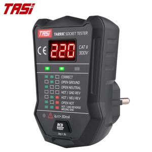 Testeur de Prise Intelligent TASI TA893C avec Écran LED, Testeur de Sécurité Électrique AC 175V-250V, Vérificateur de Tension de Prise, Testeur de Receptacle - Product Image 2