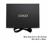 Boîte cadeau rigide carrée magnétique avec logo personnalisé, emballage en carton écologique pour l'exposition de vêtements, chaussures, bijoux, cosmétiques