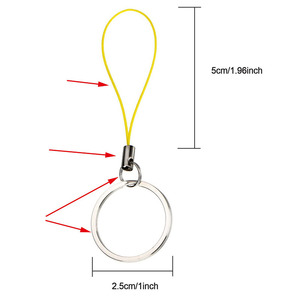 Nylon Lanyard Mobiele Telefoon Sleutelhanger Riem Lanyards Bandjes Split Ring Mobiele Telefoon Charm Snoeren Voor Usb Drive Key Id Card Badge Sleutelhanger - Product Image 5