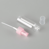 Flacon pulvérisateur cosmétique en plastique PET rose de 30 ml, flacons en plastique pour le visage
