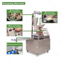 Machine automatique à vapeur pour la fabrication et le cuisson de samosas, pains farcis, momos, boulettes népalaises et baozis