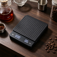 Balance à café numérique rechargeable 3000g/0.1g avec écran LED et minuteur pour la préparation du café