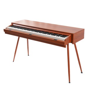 Electric Piano 88 Keys <b>Weighted</b> Solid Wood Keyboard Home Use <b>With</b> Headphone Jack Us Plug Battery Powered USB Dual Mode - Product Image 4