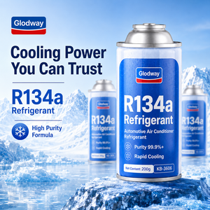 Gas Refrigerante R134a Glodway 200g per Auto, Gas Refrigerante ad Alta Purezza, Raffreddamento Rapido, Prestazioni Stabili, Soluzione per Riparazione Climatizzatori Auto - Product Image 2