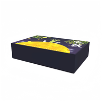 Boîtes d'expédition en carton ondulé colorées imprimées sur mesure, emballage écologique, boîte d'expédition avec logo personnalisé