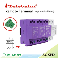 Parafoudre AC 255V 25kA 10/350μs SPD Imax8/20μs 100kA 3P+NPE Dispositif de protection contre les surtensions triphasé pour TT/TN-S