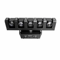 Barre de lumière LED mobile 5x60W RGBW 4-en-1 6x20W avec zoom pixel DMX512 pour scène, DJ, club, concert – Vente directe usine CE RoHS