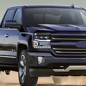 Phares automatiques pour <span class=keywords><strong>Chevrolet</strong></span> <span class=keywords><strong>Silverado</strong></span> 2016-2018 LED ensemble de lampe avant de voiture mise à niveau lentille de projecteur accessoires de lumières dynamiques - Product Image 5