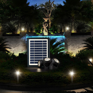Solar Garden Lights 24 To 60 Led Water Resistant Outdoor Spotlights With Mono Si Solar Panel Energy Saving Landscape Lighting - Product Image 1