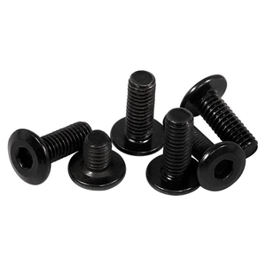3/16 1/4 5/16 Imperial Black Stainless Steel 304 Beveled Flat Head Hex Socket Cap <b>Screws</b> Furniture Connector Allen Bolts - Product Image 5