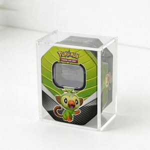 Boîte de présentation mini en acrylique transparent scellé, de qualité supérieure, personnalisée, moderne, pour vente en gros, avec protection UV élevée, pour produits autoportants - Product Image 3