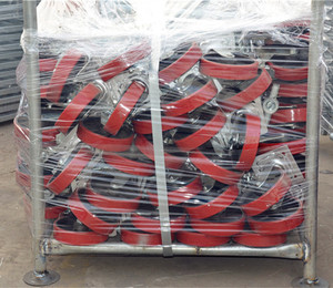 Roue de chariot de chantier robuste en PU, capacité de charge 800 kg, double frein, pivotant <span class=keywords><strong>à</strong></span> 360 degrés, galvanisée <span class=keywords><strong>à</strong></span> chaud - Product Image 6