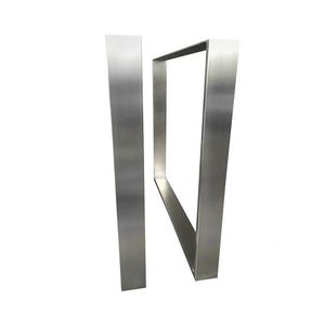 Popular Modern Square Brushed Stainless Steel <b>Table</b> <b>Legs</b> for Coffee Dining <b>Tables</b> Hospital & Hotel Use - Product Image 2
