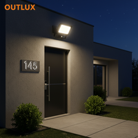 Projecteur LED extérieur intelligent longue portée OUTLUX, étanche IP65, avec détecteur de mouvement, 30w 50w 100w 200w 400w