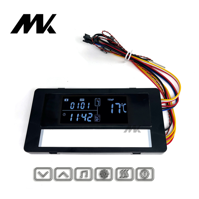12V 4A 48W Anti Fog Touch Switch 6 Buttons CCT with USB Socket Temperature Display and Time for Mirror Inductive Switches