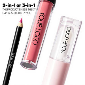 Kits de Labios Personalizados al por Mayor de Fábrica, Dos en Uno y Tres en Uno, Aceite Labial, Brillo Labial y Delineador de Labios, Juego de Maquillaje Labial, Libre de Elección - Product Image 1
