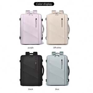 Sac à dos pour ordinateur portable unisexe léger avec compartiment pour chaussures, grande capacité, imperméable, en matériau PU, fermeture éclair, pour l'école et les voyages - Product Image 5