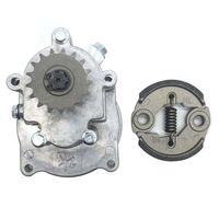 Boîte de vitesses T8F 11T-20T, boîtier à tambour avec pochette fendue en aluminium, Mini pièces de Modification pour Quad, Dirt Bike, moteur ATV 49cc