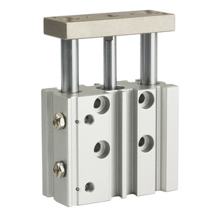 Cylindre de guidage Mgpm 12-10-20-30-50-75-100, corps en aluminium, connexion filetée, amortisseur réglable, magnétique, trois axes - Product Image 4